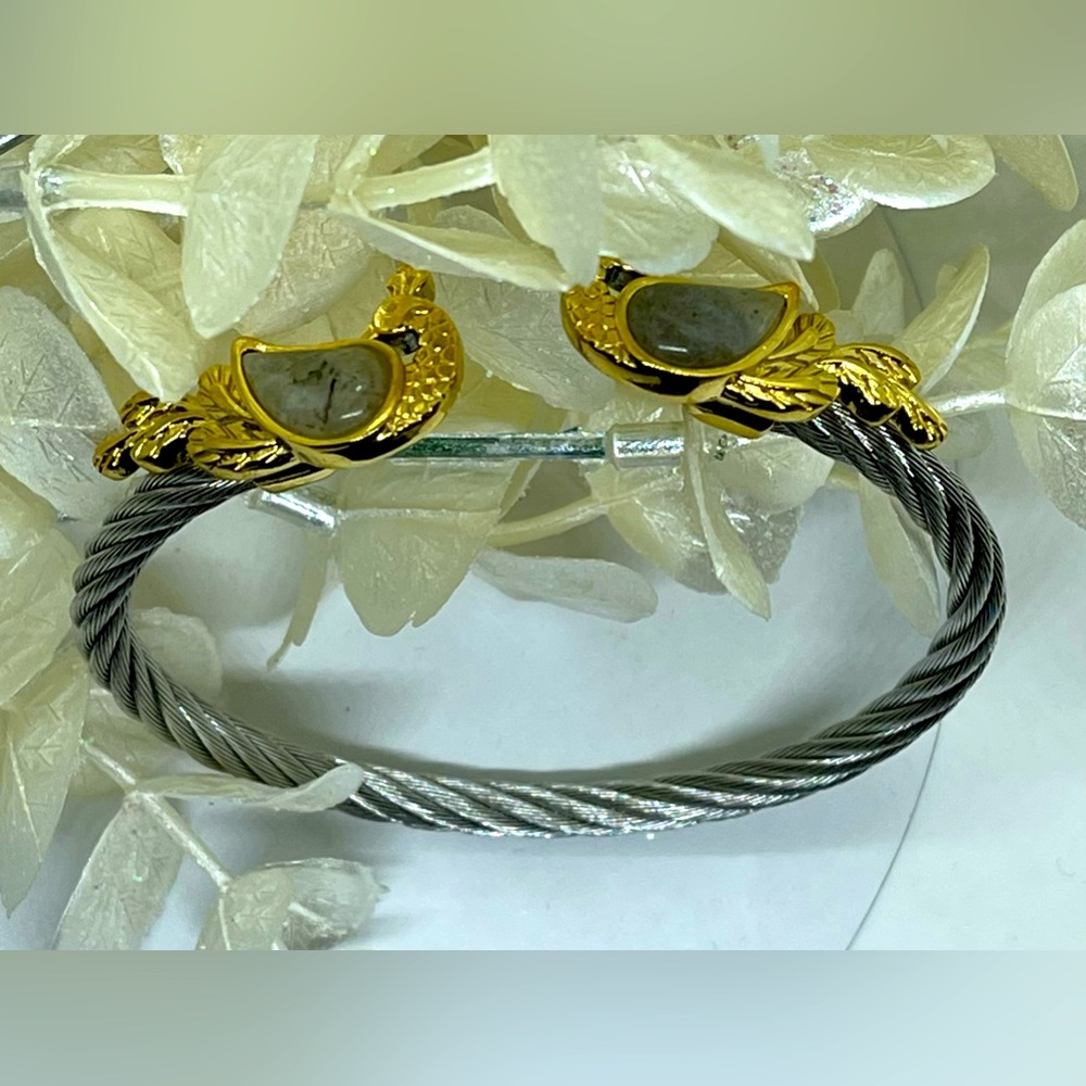 Labradorite Bangle Bracelet - Picture 3 of 3